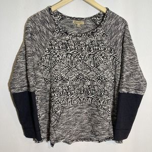 Democracy Monochrome Geometric Sweater